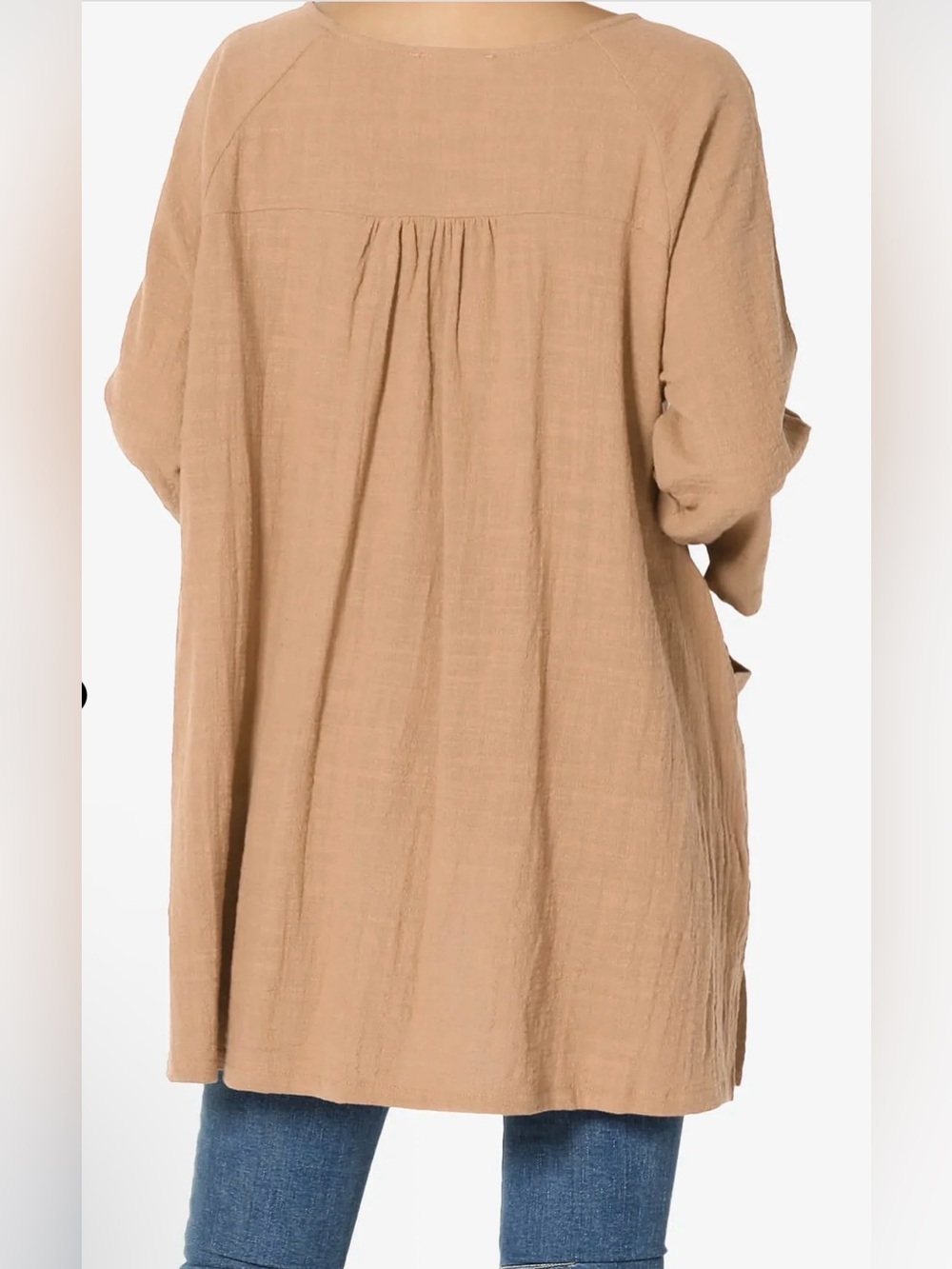 Zenana Outfitters Pullover Tunic Top-S - Picture 3 of 7